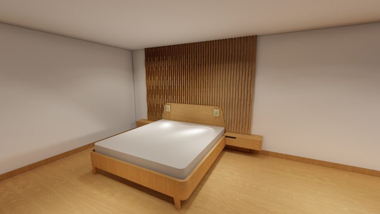 Exemple d'architecture d'intérieur en Alsace avec la création de mobilier