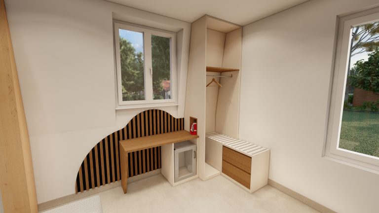 Exemple d'architecture d'intérieur en Alsace avec l'améganement d'un hôtel